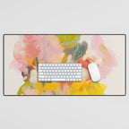 floral abstract spring bouquet Desk Mat Gallery Image 1