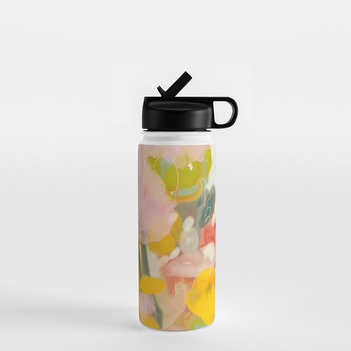 floral abstract spring bouquet Water Bottle Gallery Image 1