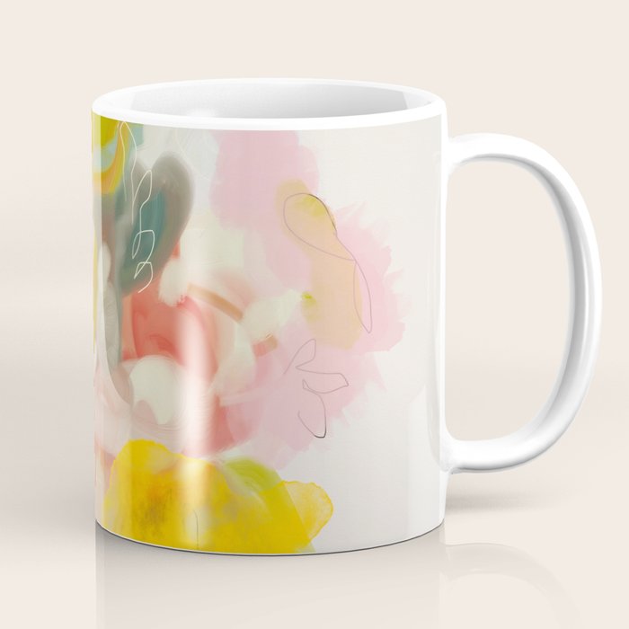 floral abstract spring bouquet Coffee Mug Gallery Image 1
