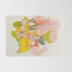 floral abstract spring bouquet Rug Gallery Image 2