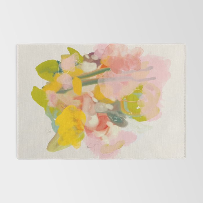 floral abstract spring bouquet Rug Gallery Image 2