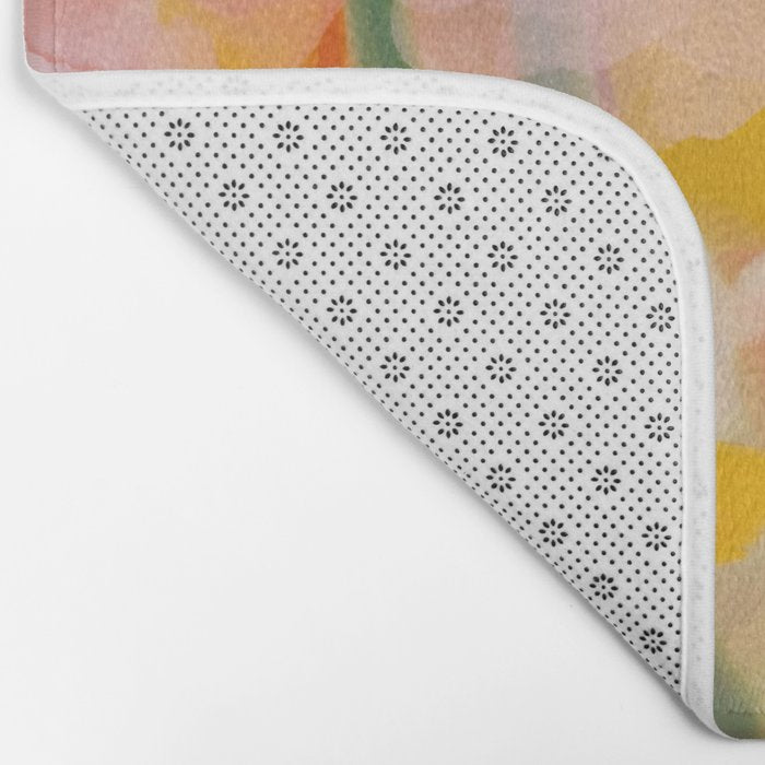 floral abstract spring bouquet Bath Mat Gallery Image 2