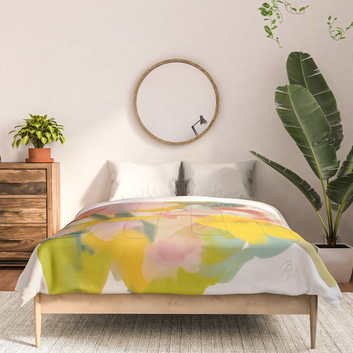 floral abstract spring bouquet Comforter Gallery Image 3