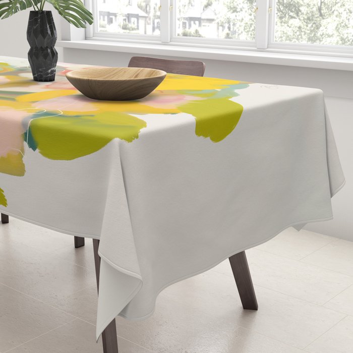 floral abstract spring bouquet Tablecloth Gallery Image 3