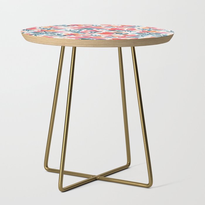 Flourishing Florals - Pink & Teal Side Table Gallery Image 1