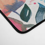 Flourishing Florals - Pink & Teal Desk Mat Gallery Image 4