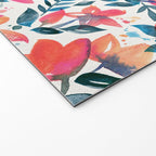 Flourishing Florals - Pink & Teal Welcome Mat Gallery Image 2
