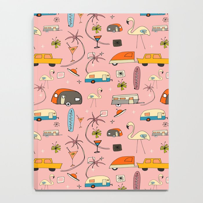 Vintage kitsch Pink Notebook Gallery Image 4