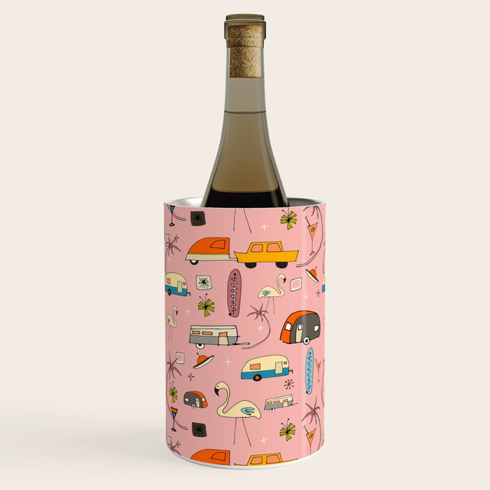 Vintage kitsch Pink Wine Chiller Gallery Image 1
