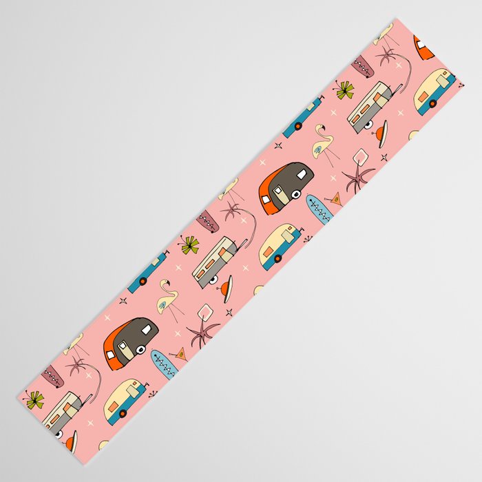 Vintage kitsch Pink Table Runner Gallery Image 3