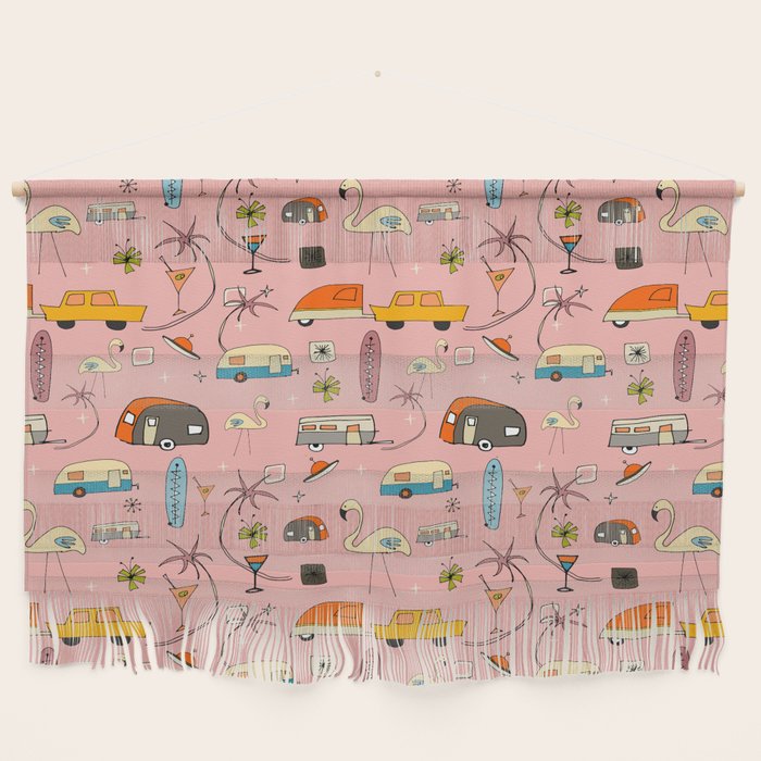 Vintage kitsch Pink Wall Hanging Gallery Image 1
