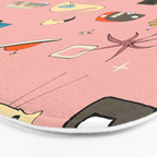 Vintage kitsch Pink Bath Mat Gallery Image 3