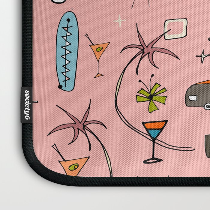 Vintage kitsch Pink Laptop Sleeve Gallery Image 3