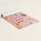 Vintage kitsch Pink Yoga Mat Gallery Image 2