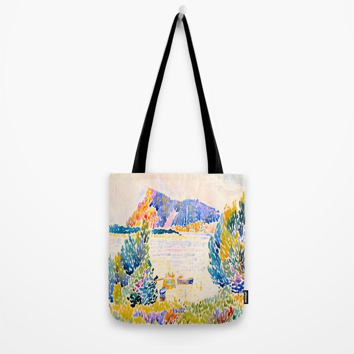 Henri-Edmond Cross Neo-Impressionism Pointillism Cap Nègre 1909 WatercolorPainting Tote Bag Gallery Image 2