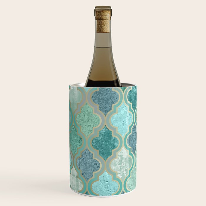 Moroccan Teal Green Wine Chiller Gallery Image 2