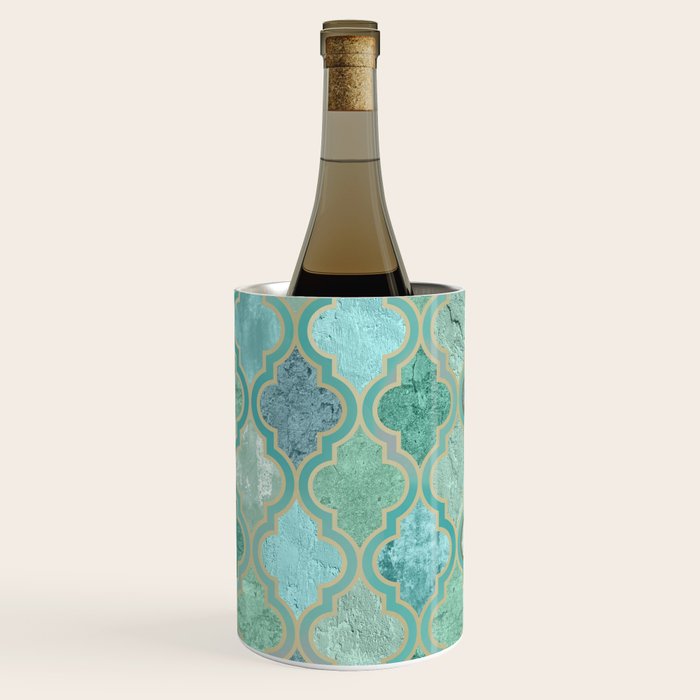 Moroccan Teal Green Wine Chiller Gallery Image 3
