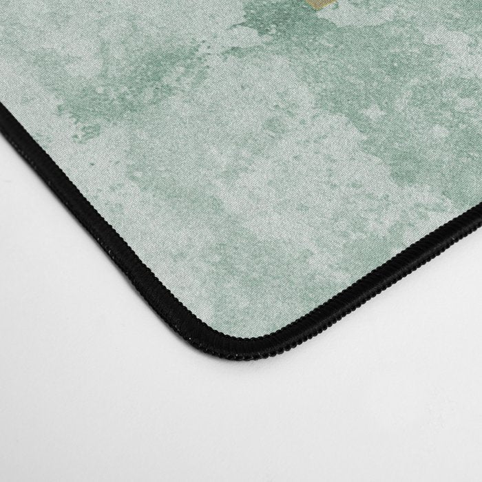Moroccan Teal Green Desk Mat Gallery Image 4