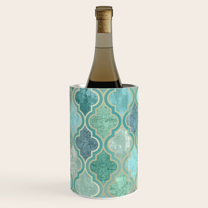 Moroccan Teal Green Wine Chiller Gallery Image 1