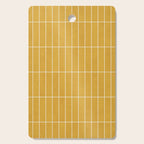 Rectangular Grid Pattern - Mustard Yellow Cutting Board Gallery Image 1
