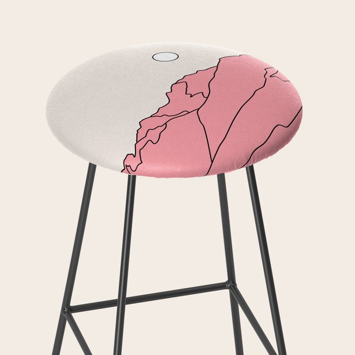Abstract Landscape 28F Stool Gallery Image 2