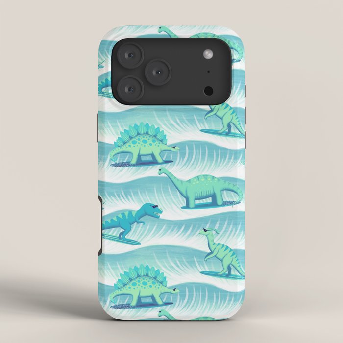 Surfosaurus - Aqua  iPhone Case Gallery Image 4
