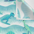 Surfosaurus - Aqua  Wall Tapestry Gallery Image 3