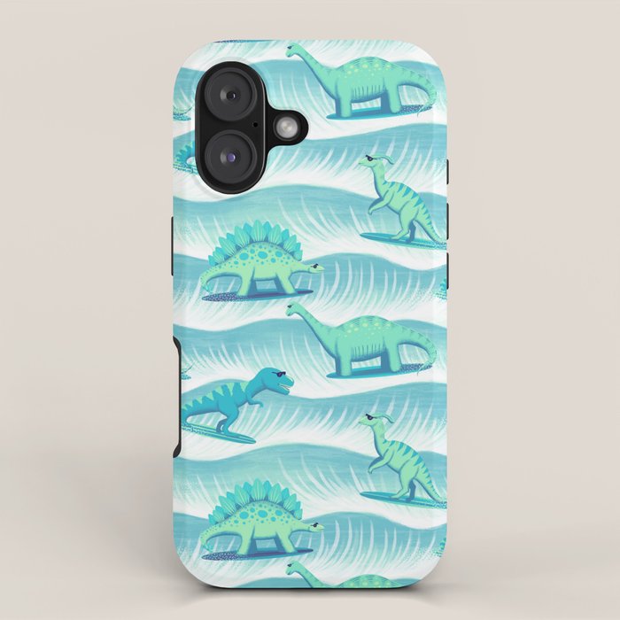 Surfosaurus - Aqua  iPhone Case Gallery Image 1