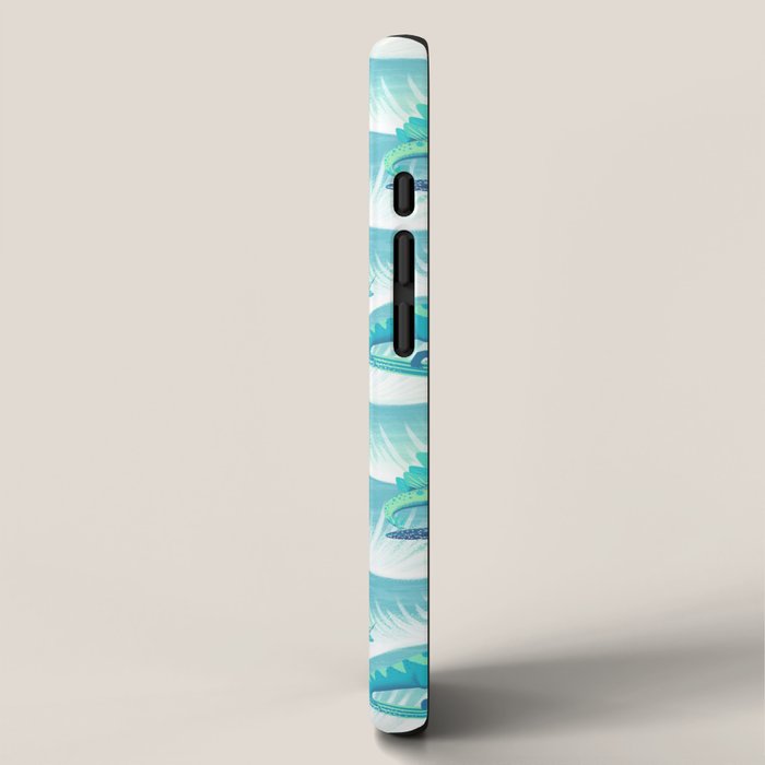 Surfosaurus - Aqua  iPhone Case Gallery Image 2
