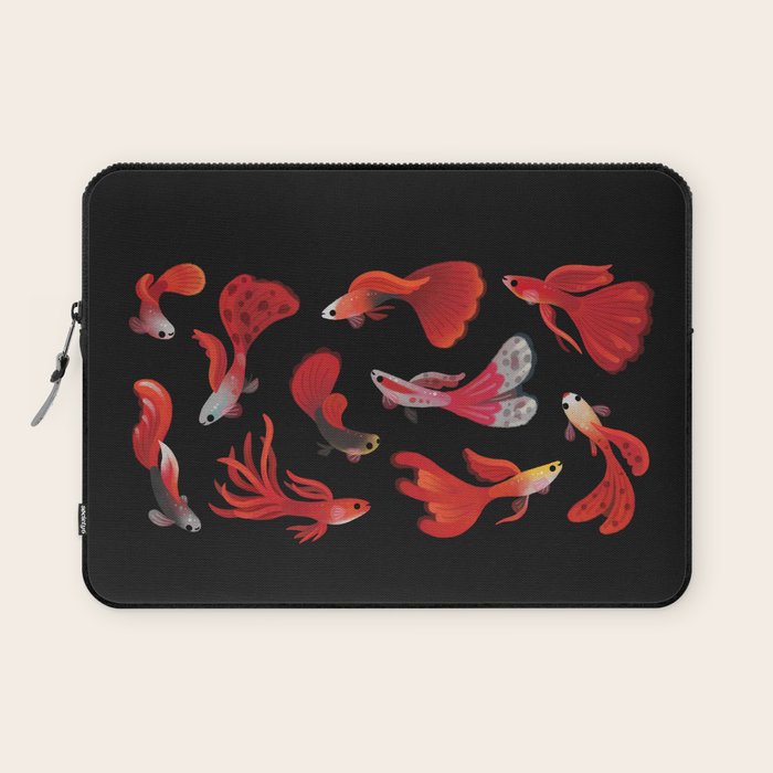 Red guppy Laptop Sleeve Gallery Image 1