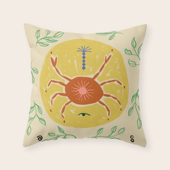 CANCER Throw Pillow Gallery Image 1