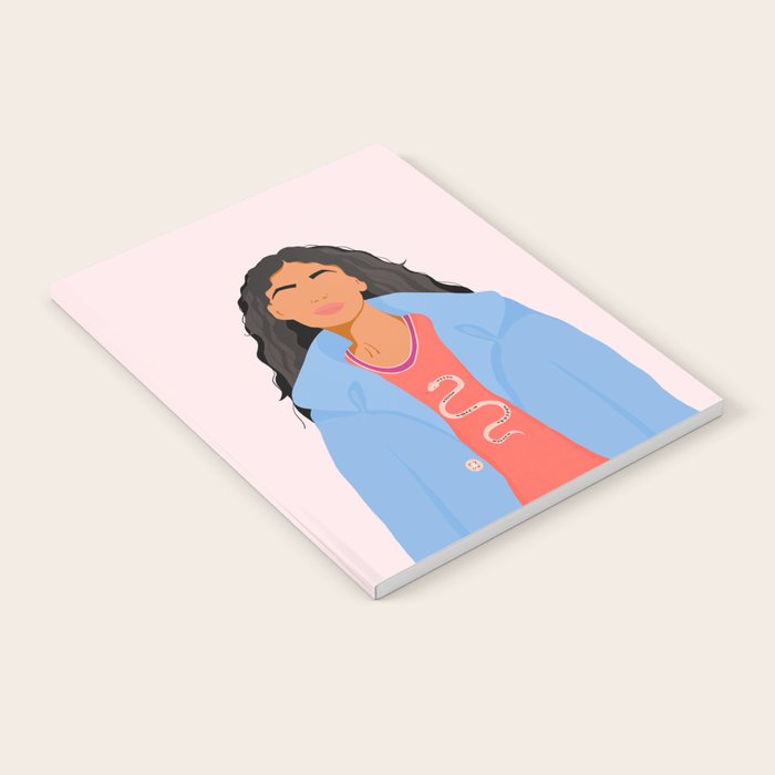 Girl With Snake T-Shirt Notebook Gallery Image 1