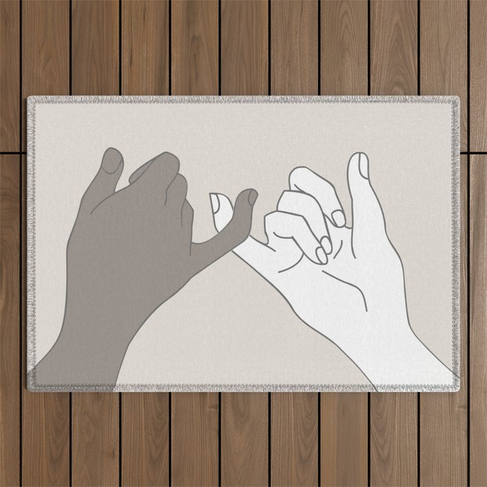 Pinky Promise 4 Outdoor Rug Gallery Image 1