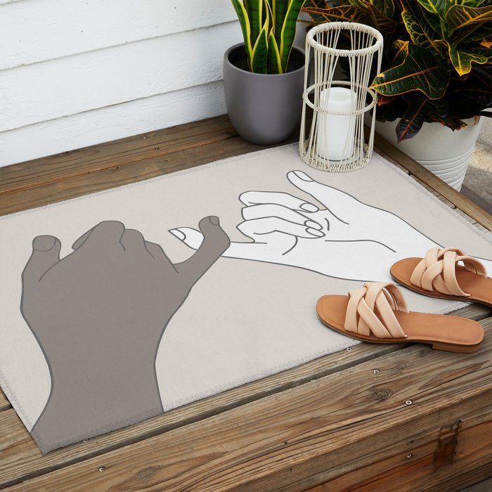Pinky Promise 4 Outdoor Rug Gallery Image 2