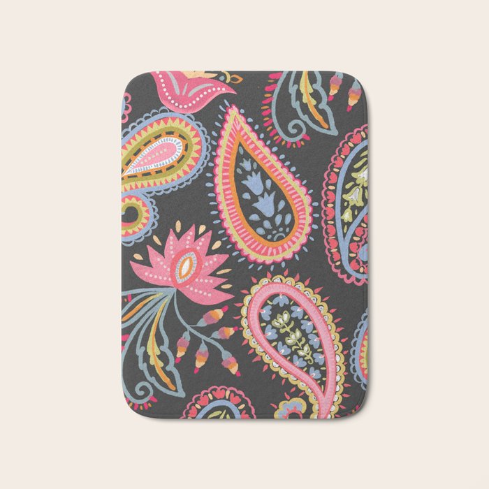Eclectic  Paisley Delight Bath Mat Gallery Image 1