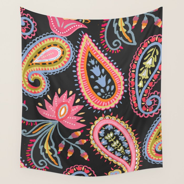 Eclectic  Paisley Delight Wall Tapestry Gallery Image 4