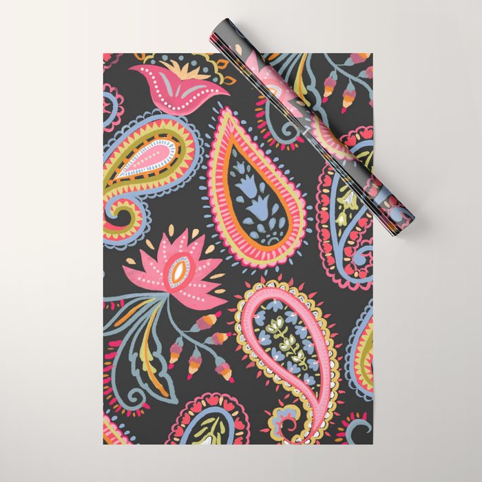 Eclectic  Paisley Delight Wrapping Paper Gallery Image 1