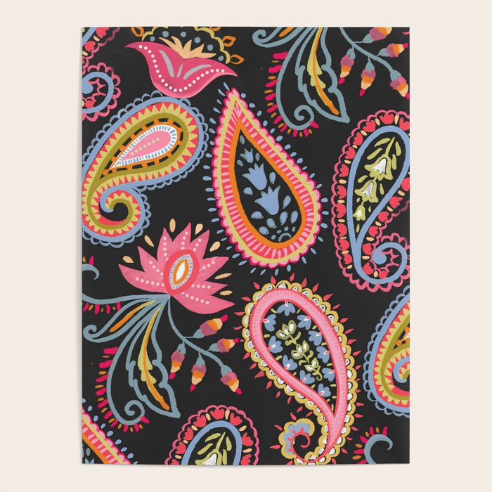 Eclectic  Paisley Delight Poster Gallery Image 1