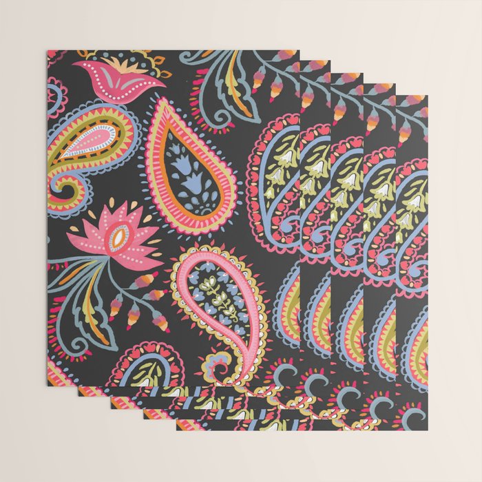 Eclectic  Paisley Delight Wrapping Paper Gallery Image 3