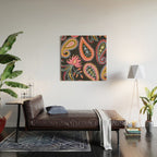 Eclectic  Paisley Delight Wood Wall Art Gallery Image 2