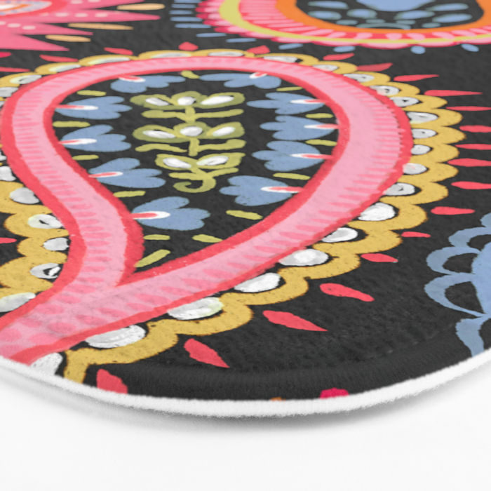 Eclectic  Paisley Delight Bath Mat Gallery Image 3