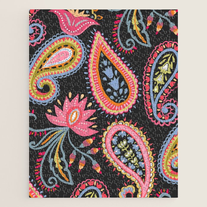 Eclectic  Paisley Delight Jigsaw Puzzle Gallery Image 1