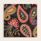 Eclectic  Paisley Delight Wood Wall Art Gallery Image 1