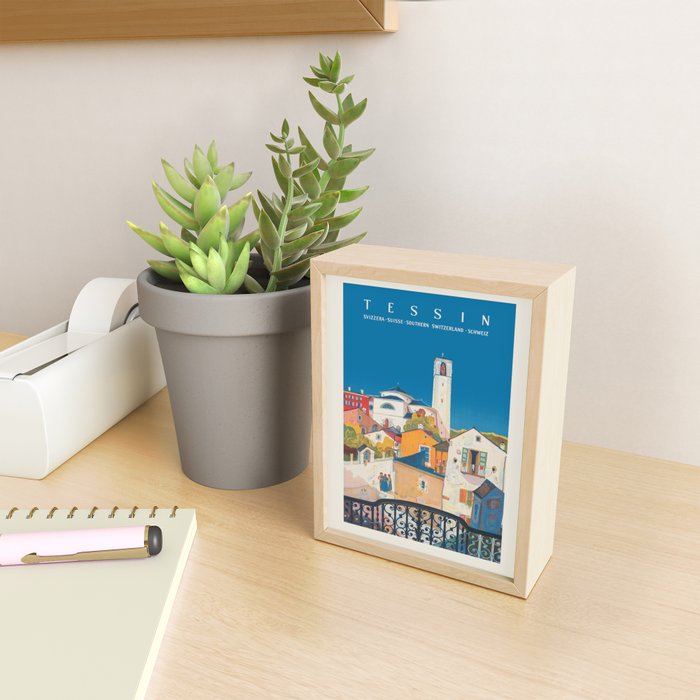 Ticino Switzerland Vintage Travel Poster, 1943 Mini Art Print Gallery Image 2