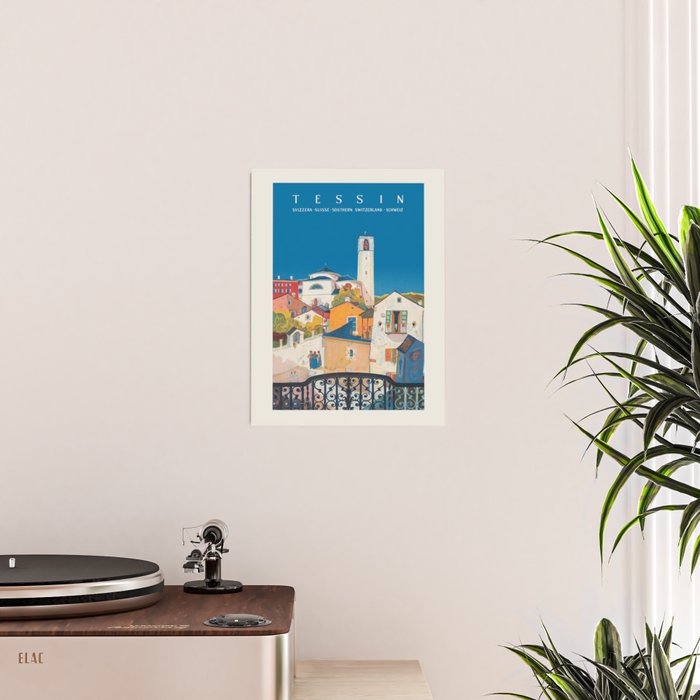 Ticino Switzerland Vintage Travel Poster, 1943 Poster Gallery Image 2