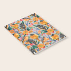 Orange Birds Florals - GREY Notebook Gallery Image 2