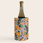 Orange Birds Florals - GREY Wine Chiller Gallery Image 3