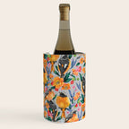 Orange Birds Florals - GREY Wine Chiller Gallery Image 2