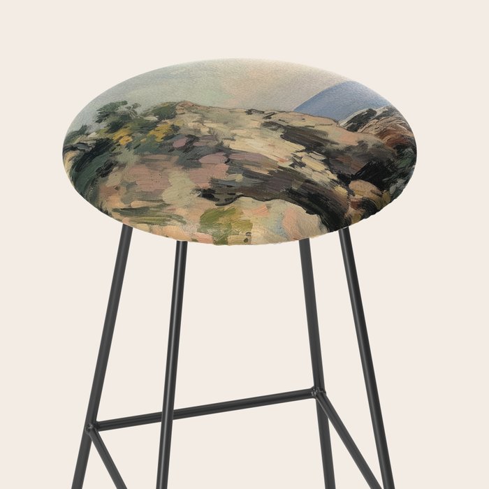 Cliff Impressionist Painting Stool Gallery Image 2