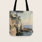 Cliff Impressionist Painting Tote Bag Gallery Image 1